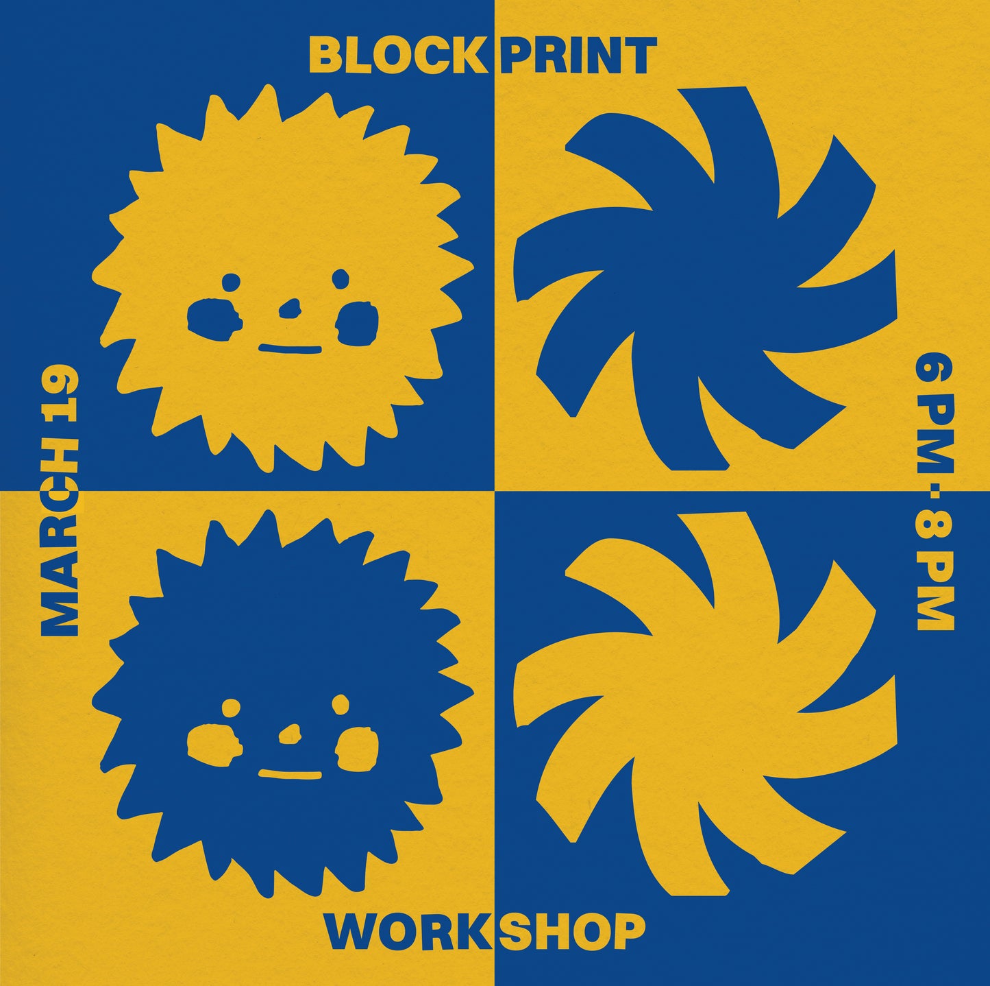 Loud Flower Block Print Workshop