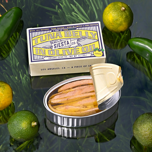 Siesta Co. - Tuna Belly in Olive Oil w/ Yuzu Kosho