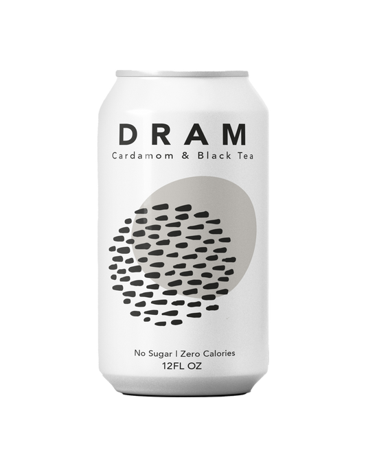 DRAM Apothecary Cardamom and Black Tea Herbal Sparkling Water 12oz