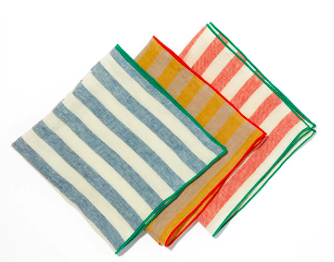 Madre Linen Napkins, MIXED SALAD, Small, set of 6, 11” squares