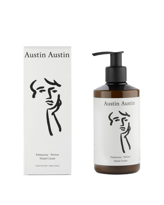 Austin Austin palmarosa & vetiver hand cream organic