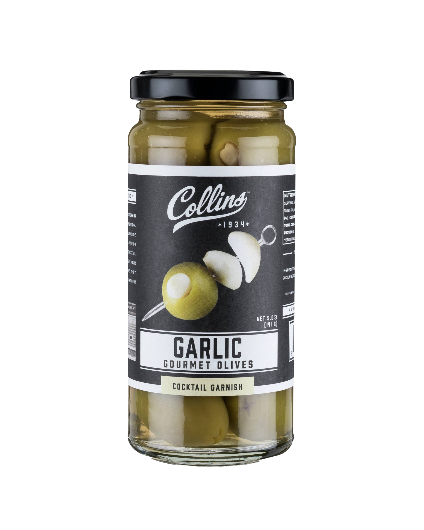 Collins 4.5 oz. Garlic Cocktail Olives