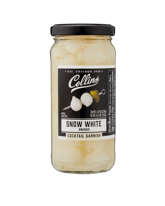 Collins 8oz Snow White Cocktail Onions
