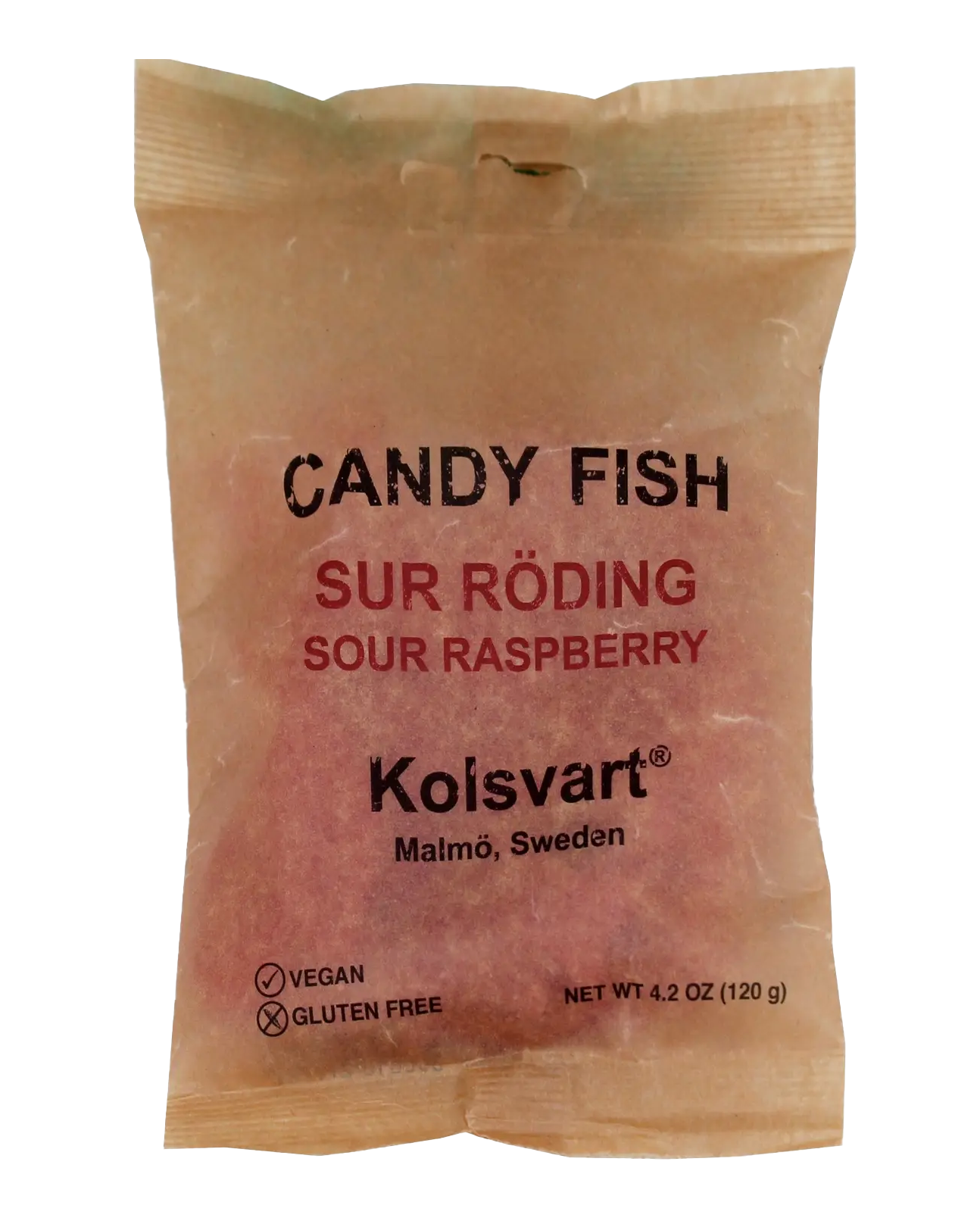 Kolsvart Sour Raspberry Swedish Fish