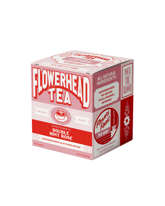 Flowerhead Tea - Double Mint Rose Tea Bags